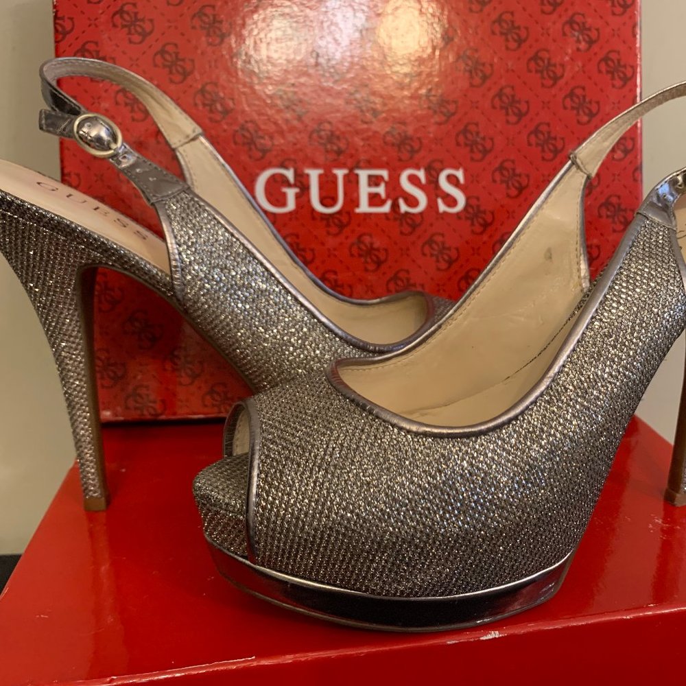 Guess Peep Toe Heeled Sandal